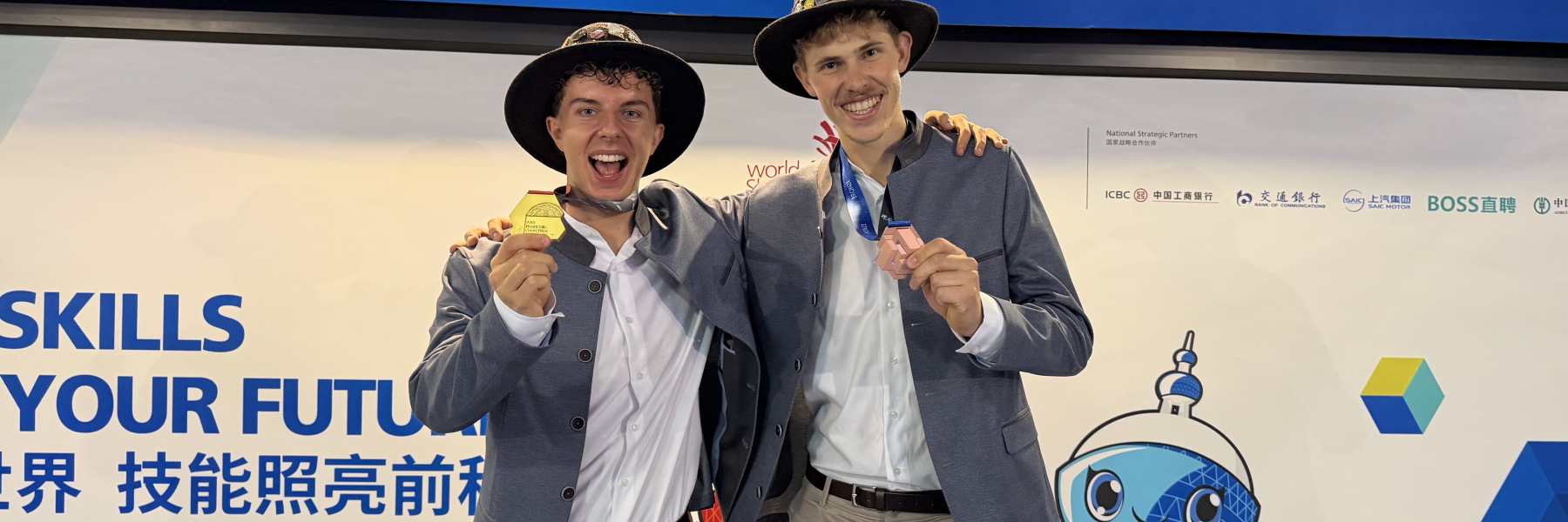 Liam Fiechter (oro) und Jonas Wenter (bronzo)